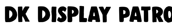 DK Display Patrol font preview